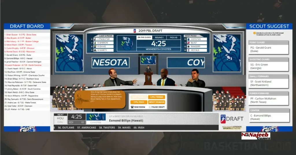 Draft Day Sports Pro Basketball 2019