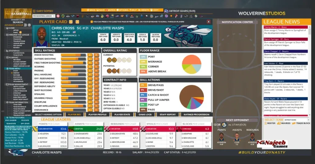 Draft Day Sports Pro Basketball 2019