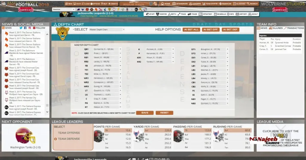 Draft Day Sports Pro Football 2018